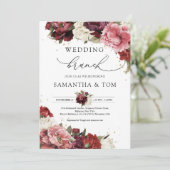 ボホ赤面ブルゴーニュ結婚ー 招待状 (スタンド正面)