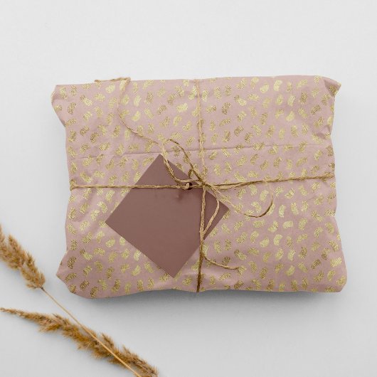 ボホ赤面ベージュゴールデン絵を描ストローク#D6AEA3 薄葉紙