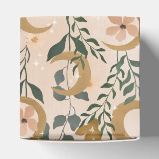 ボホ赤面ボタニカルムーンカスタムベビースワ感謝していーシャワー フェイバーボックス (上部)