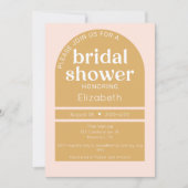 ボホ赤面&マスタードブライダルシャワー 招待状 (正面)