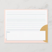 ボホ赤面&マスタードプレミアムレシピカード ノートカード (裏面)