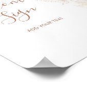 ボホ金ゴールドフローラバタフライカスタム ポスター (角)