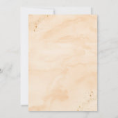 ボホ金ゴールドレインボークラウドベビーシャワー 招待状 (裏面)