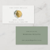 ボホ金ゴールド佐賀グリーンフローラリース結婚のホームページ 名刺 (正面/裏面)