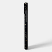 ボホ金ゴールド宇宙ドードルズブラックデザイン Case-Mate iPhoneケース (裏面 / 左)
