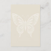 ボホ開花とヴィンテージ結婚誓 エンクロージャーカード (裏面)