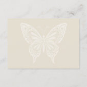 ボホ開花とヴィンテージ結婚誓 エンクロージャーカード (裏面)