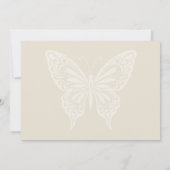 ボホ開花とヴィンテージ結婚誓 セーブザデート (裏面)