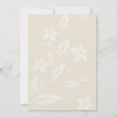 ボホ開花とヴィンテージ結婚誓 セーブザデート (裏面)