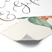 ボホ開花ウエディングカード&ギフトサイン ポスター (角)