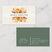 ボホ開花水彩フローラエレガント&芸術的 ノートカード (正面/裏面)