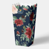 ボホ開花 |ダークネイビーブルーとブルゴーニュパターン フェイバーボックス (裏面)