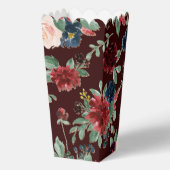 ボホ開花 |ダークブルゴーニュとネイビーブルーパターン フェイバーボックス (裏面)