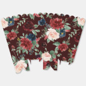 ボホ開花 |ダークブルゴーニュとネイビーブルーパターン フェイバーボックス (見開き)