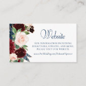 ボホ開花 |ネイビー素朴ブルゴーニュMarsala Webサイト エンクロージャーカード (正面)