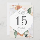 ボホ開花 |フローラパーソナライズされたテーブル番号 (正面)