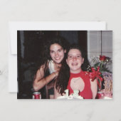 ボホ開花 |ブルゴーニュ海軍ブライダルパーティ頼写真 招待状 (裏面)