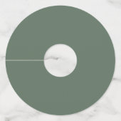 ボホ開花 |モダンパーソナライズされた結婚フローラ ワイングラスタグ (裏面)