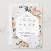 ボホ開花 | モダンフローラ《キリスト教》洗礼式や命名式 招待状 (正面)