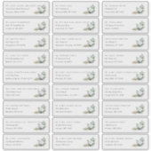 ボホ開花 |個々のゲスト住所 シール (正面)