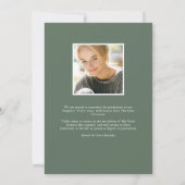 ボホ開花 |写真の卒業 案内状 (裏面)