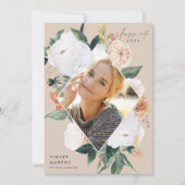 ボホ開花 |写真卒業のお知らせ 案内状 (正面)