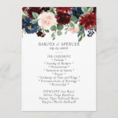 ボホ開花 | Burgundy RedとNavy Blue Garland プログラム (正面)