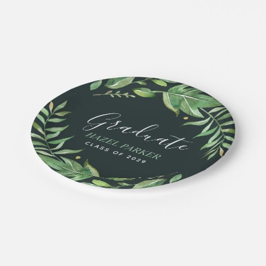 ボホ離れパーソナライズされた卒業式 ペーパープレート (アングル)