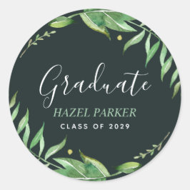 ボホ離れパーソナライズされた卒業式 ラウンドシール