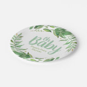 ボホ離れーパーソナライズされたズ赤ちゃん ペーパープレート (アングル)