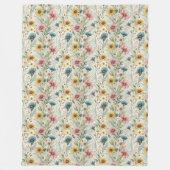 ボホ魅力的ーは彼女が崇拝するギフトを投げる フリースブランケット (正面)