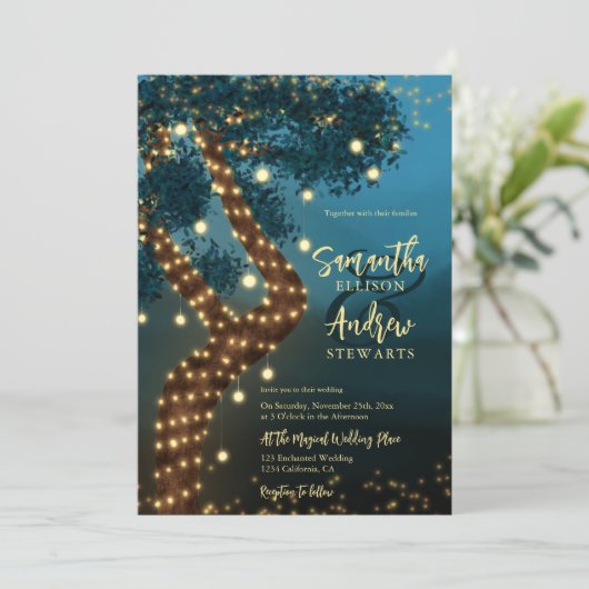 ボホ魔法の魔法の魔法の森の結婚森の森 招待状 (スタンド正面)