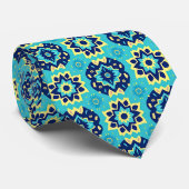 ボホ鮮やかシック幾何学模様 ネクタイ (ロール)