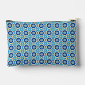 ボホ鮮やかシック花の柄 アクセサリーポーチ (裏面)