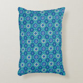 ボホ鮮やかシック花の柄 アクセントクッション (正面(垂直))