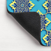 ボホ鮮やかシック花の柄 マウスパッド (コーナー)