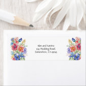 ボホ鮮やか花 ラベル (インサイチュ)