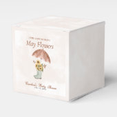 ボホ4月シャワー五月花赤ちゃんシャワー フェイバーボックス (正面サイド)