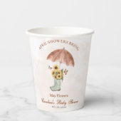 ボホ4月シャワー五月花赤ちゃんシャワー 紙コップ (正面)