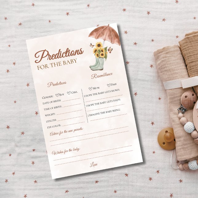 ボホ4月シャワー赤ちゃんシャワー予測ゲーム (クリエイターアップロード済み)