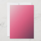 ボホ50誕生日女性ピンクダンサーグリッターパーティー 招待状 (裏面)