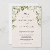 ボホ オータム ワイルドフラワー | ボタニカル ウェディング 招待状 (正面)