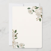 ボホ オートム ワイルドフラワー | ボタニカル ウェディング インビテーション (裏面)