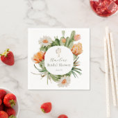 ボホ カクタス ブライダル シャワー スタンダードカクテルナプキン (インサイチュ)