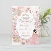 ボホ キンセアニエラ ブッシュピンク ドライ フラワーリング 招待状 (スタンド正面)