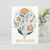 ボホ・クリスチャン インスピレーション フラワーズ オブ フェイス 招待状 (スタンド正面)