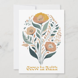 ボホ・クリスチャン インスピレーション フラワーズ オブ フェイス 招待状