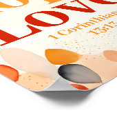 ボホ・クリスチャン・ウォール・アートの信仰、希望、愛 ポスター (角)