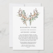 ボホ コットンとユーカリ 縮小されたゲストリスト 案内状 (正面)