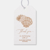 ボホ シーシェル ベイビー シャワー ギフトタグ (正面)